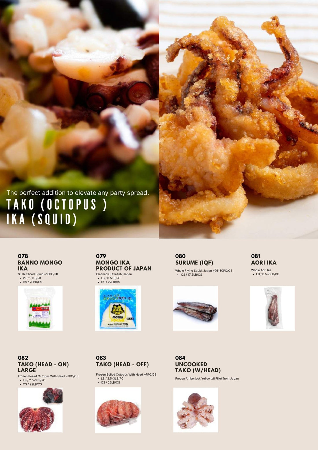 Product Highlight: Tako & Ika